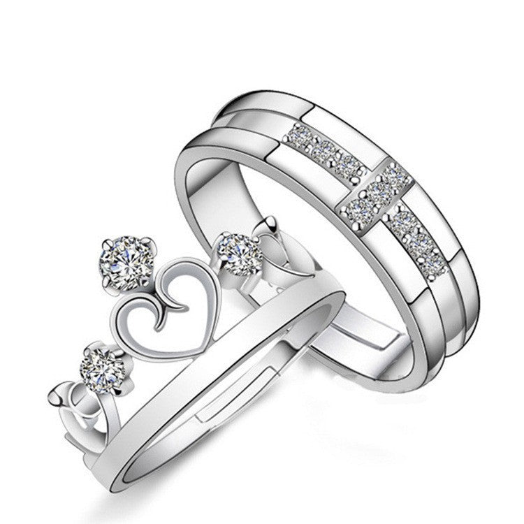 Women's & Men's Couple Fashion Long-distance Love Memorial Creative Rings