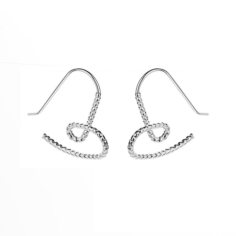 Women's Gu Designer Model Heart-shaped High Profile Large Personality Hollow Earrings