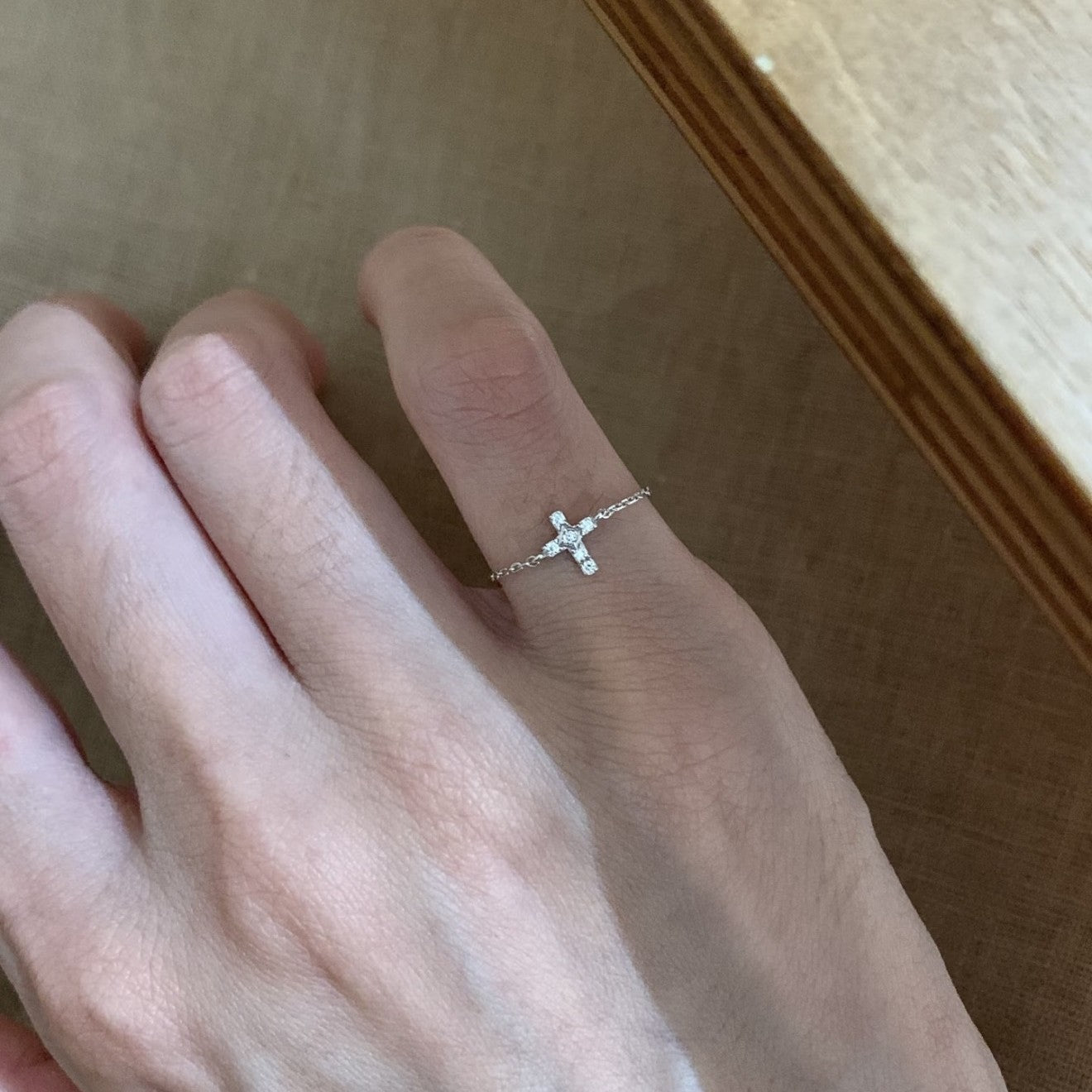 Cross Female Niche Unique Design High Sense Rings