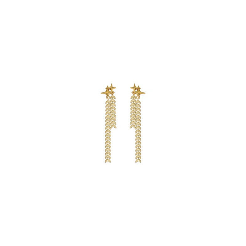 High-grade Temperament Wheat Tassel Fashionable Unique Rings