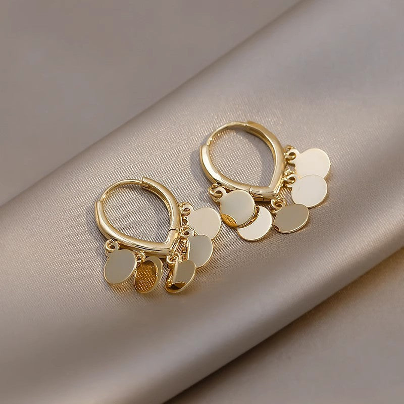Quality Sier Korean Style Simple Light Stud Earrings