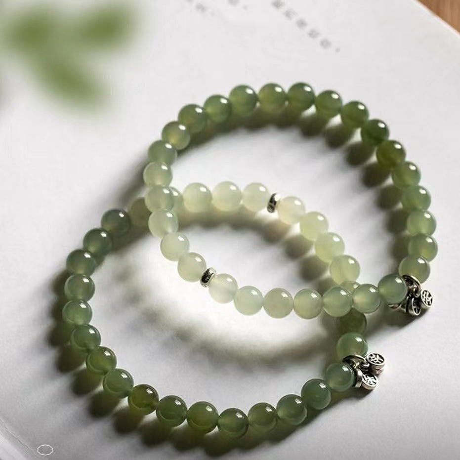 Jade Gradient Blue White Lake Green Bracelets