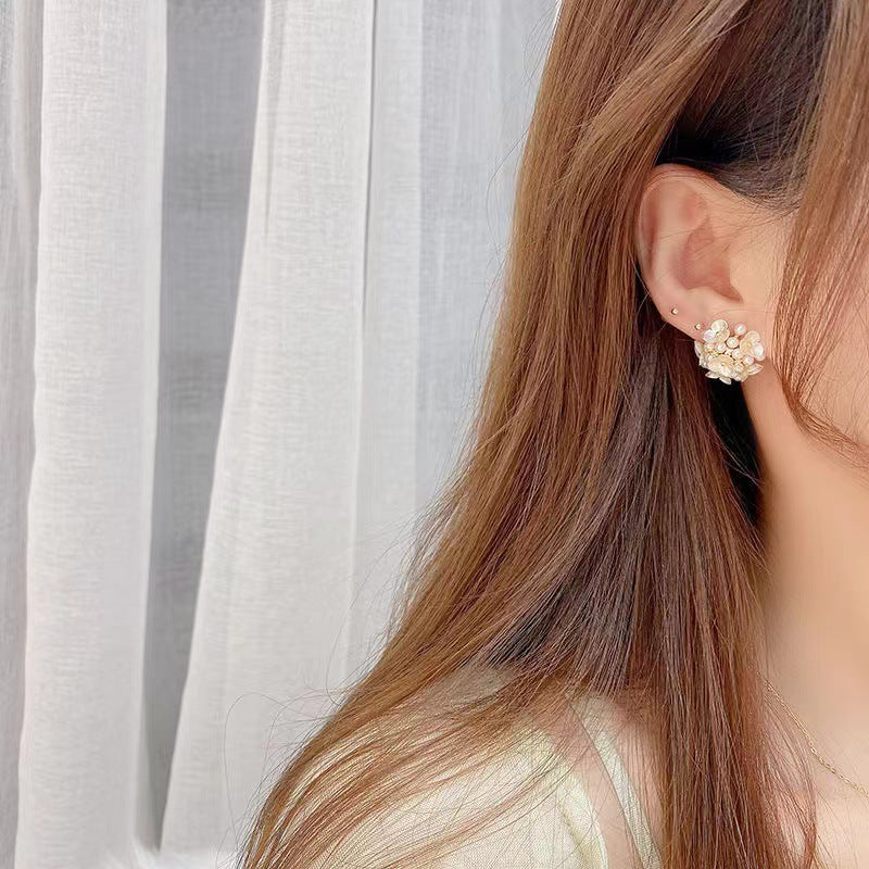 Cluster Exaggerated High Class Elegant Female Imitation Rings