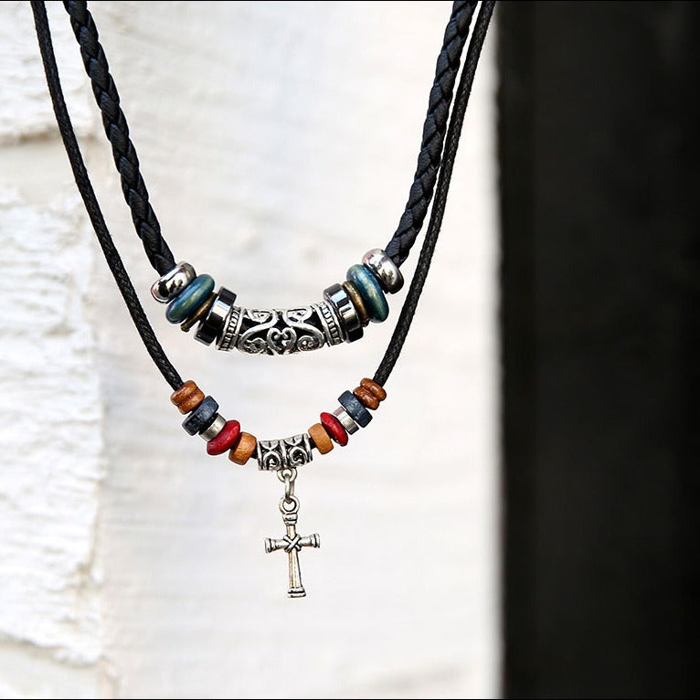 Women's & Men's Boat Anchor Retro Hipster Clavicle Chain Version Couple Necklace