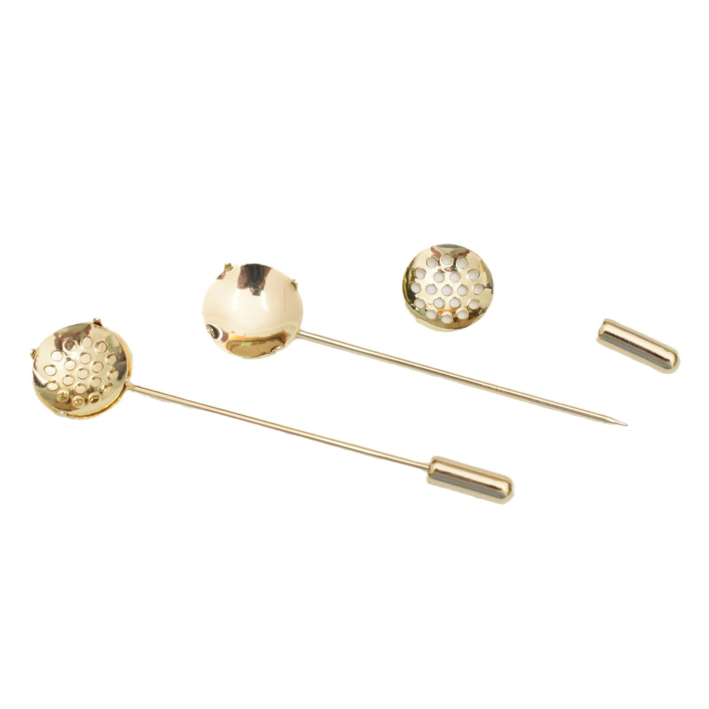 One-line Mesh Plate Brooch Setting Parts Lotus Seedpod Jewelry Accessories