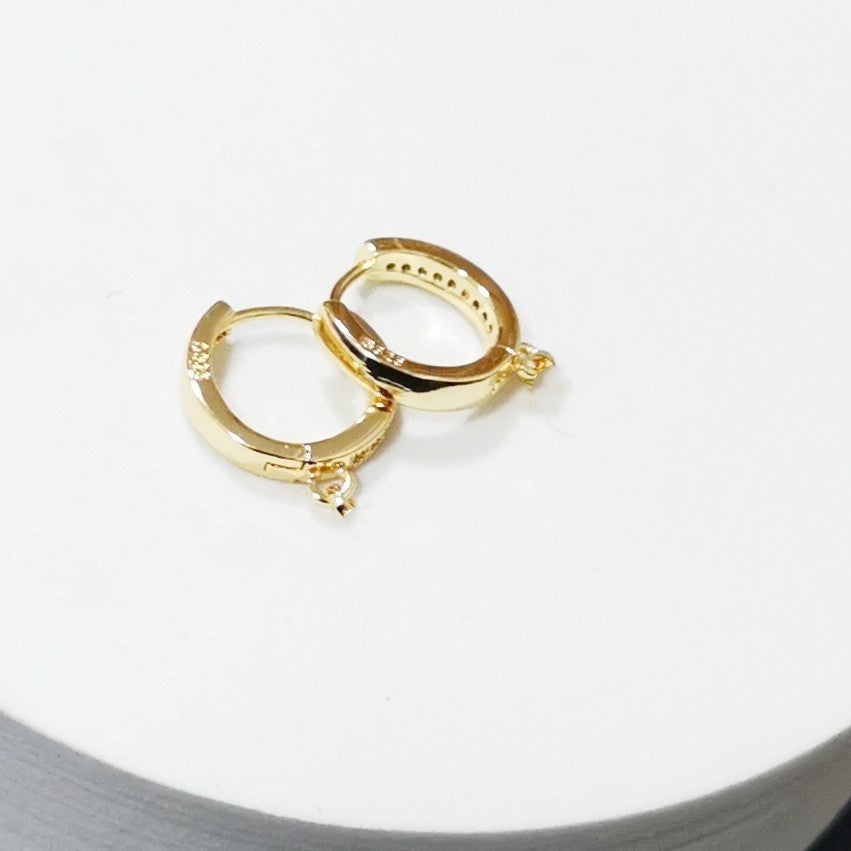 Charming Casual Eardrop Pearl Frame Jade Earrings