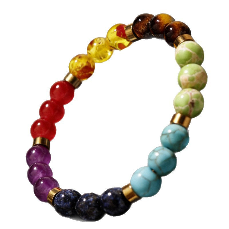 Women's & Men's Colorful String Beads Crafts Natural Batch Bracelets