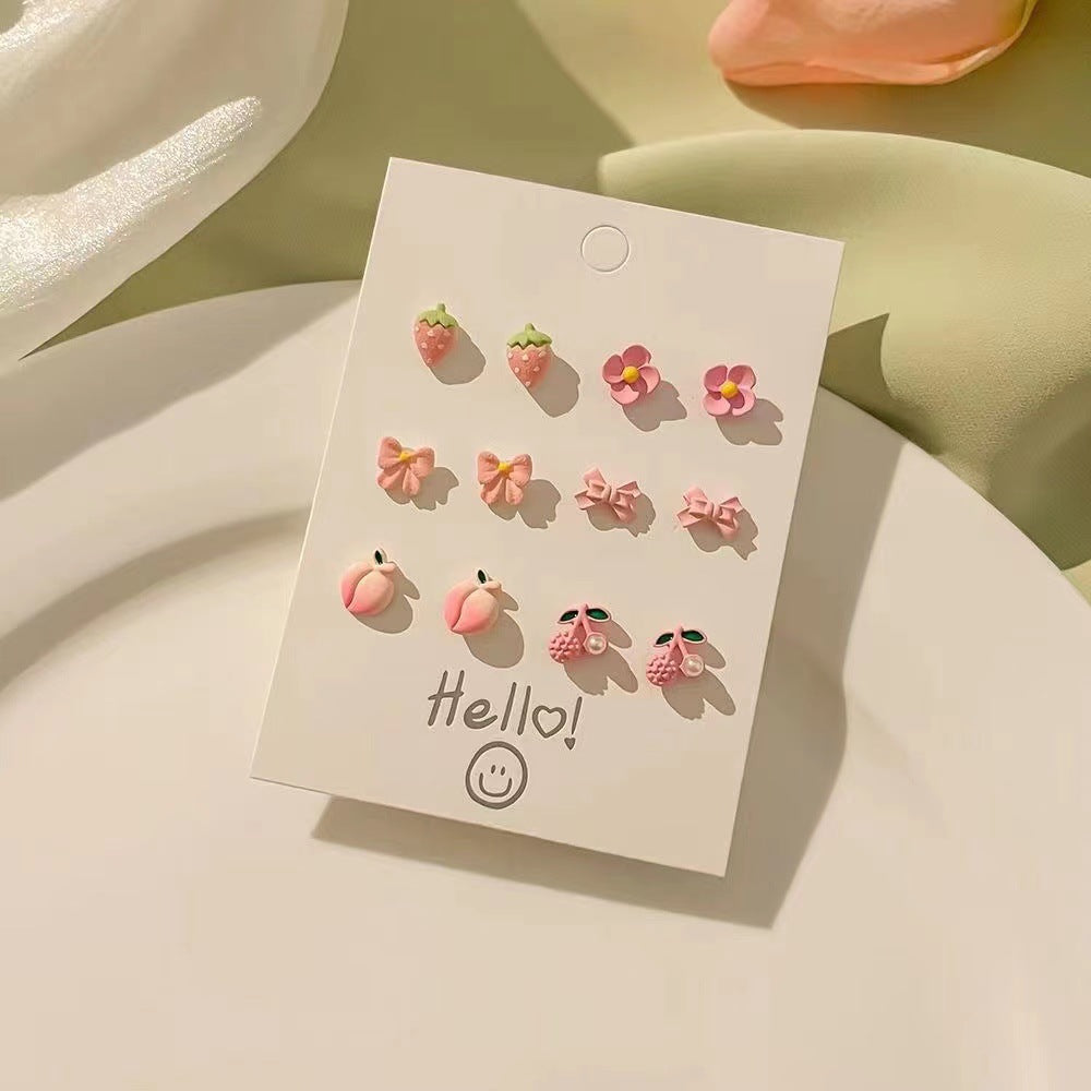 Needle Small Ear Female Cute Sweet Earrings