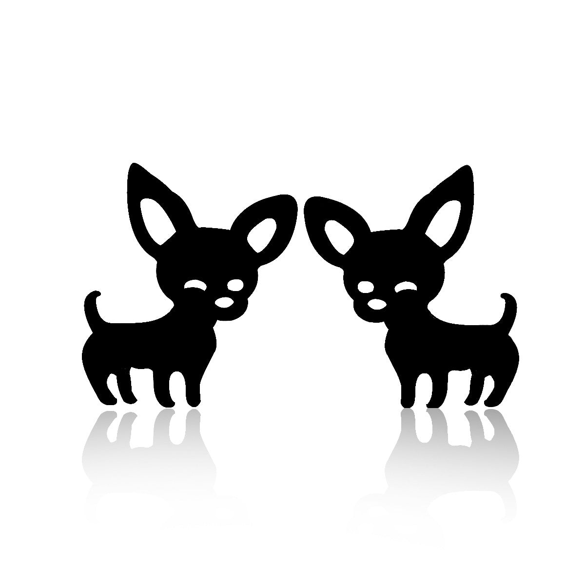 Fashion Flying Deer Head Brush Paper Crane Earrings