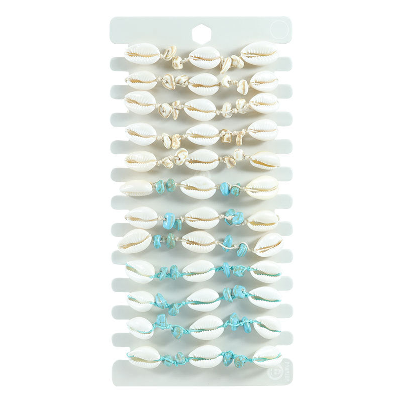 Fashion Summer Beach Seaside Shell Hand-woven Bracelet