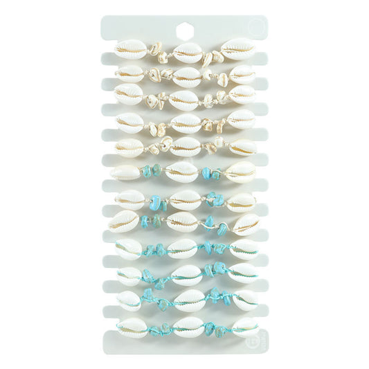 Fashion Summer Beach Seaside Shell Hand-woven Bracelet