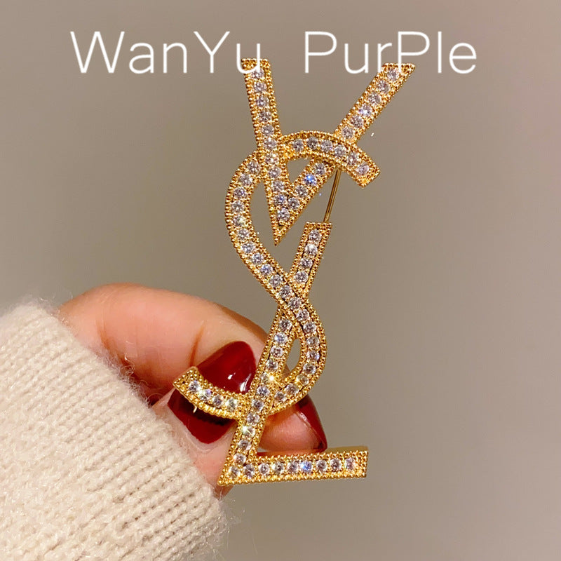 Women's & Men's Simple Versatile Senior Decoration Elegant Business Brooches