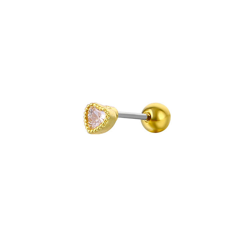 Women's Zircon Thread Double Twist Ear Bone Rings