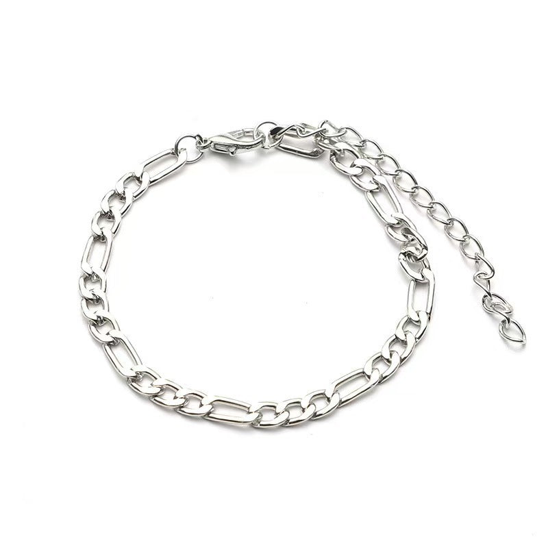 Women's Fashion Simple Metal Chain Foot Pure Bracelets