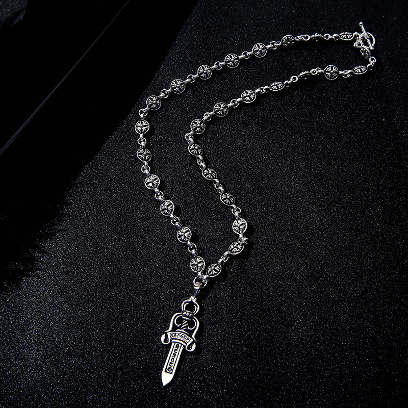 Fashion Retro Sier Hair Maker Electroplated Big Necklaces