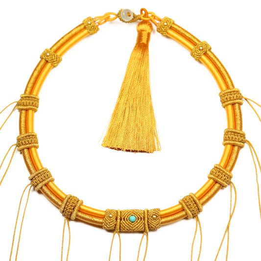 Double Tube Design Longevity Lock Gift Hand-woven Collar
