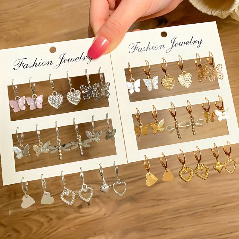 Women's Animal Butterfly Snake Shape Niche High Earrings
