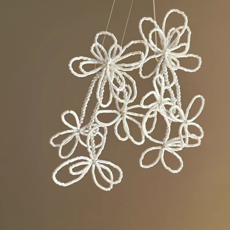Pearl Flower Tassel Niche Temperament Atmosphere Affordable Earrings