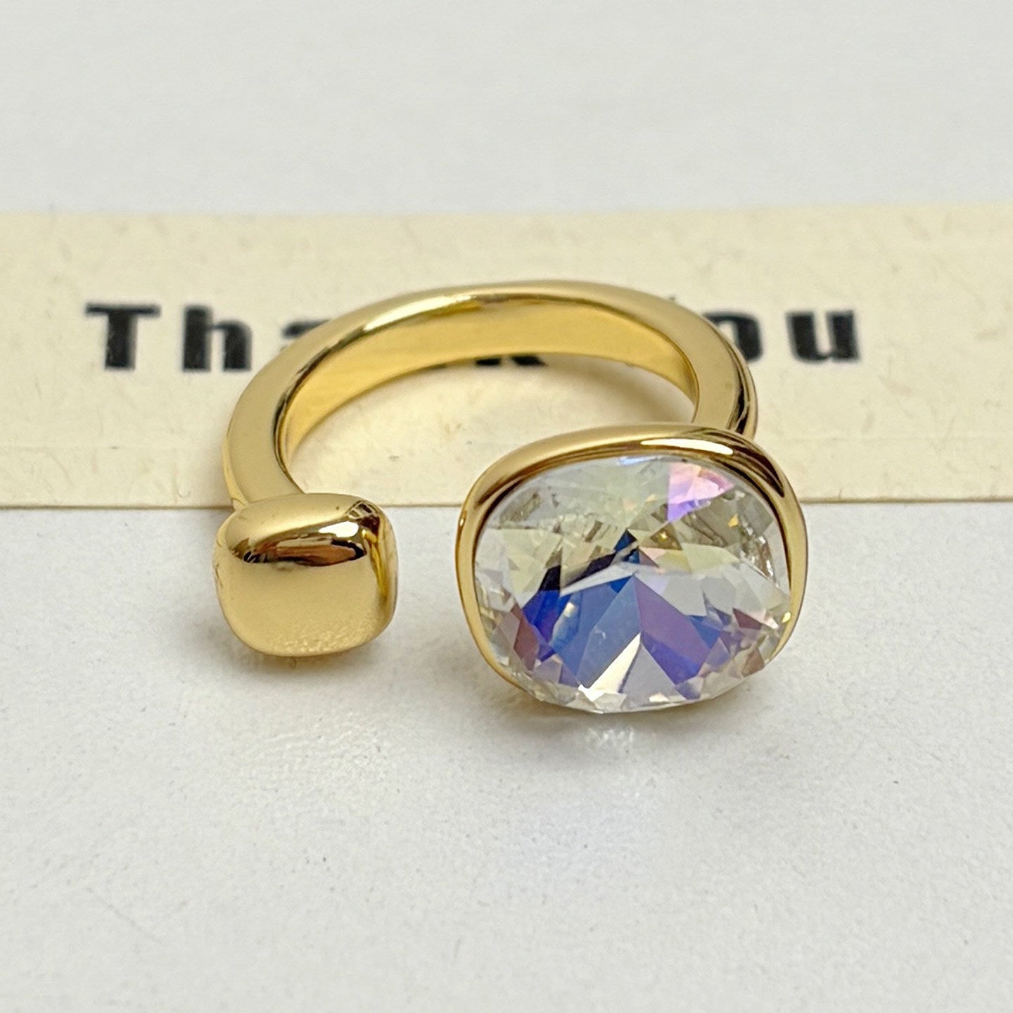 Dopamine Sweet Geometry Open Niche High Sense Summer Rings