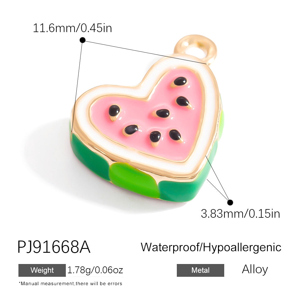 Mini Fruit Cartoon Pastoral Style Three-dimensional Jewelry Accessories