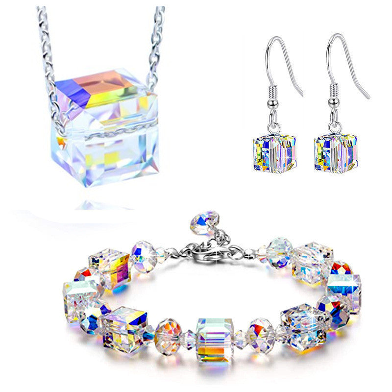 Cool Square Crystal Exquisite Luxury Colorful Bracelet