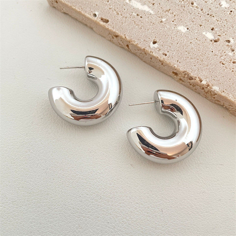 Women's Geometric Water Drop Simple Temperament Street Earrings