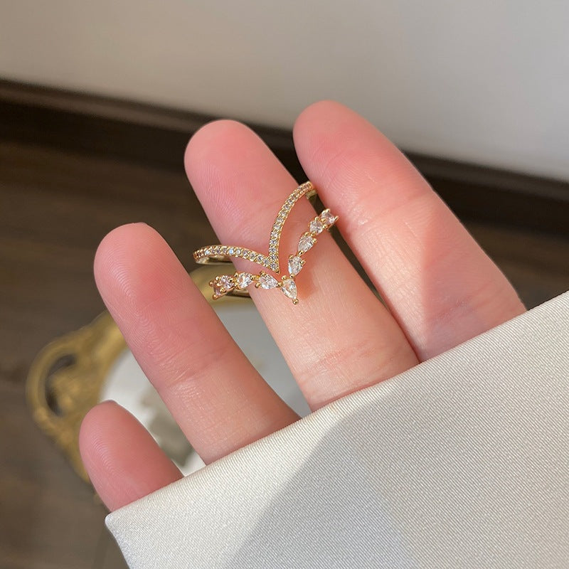 Light Luxury Minority Design Style Opening Rings