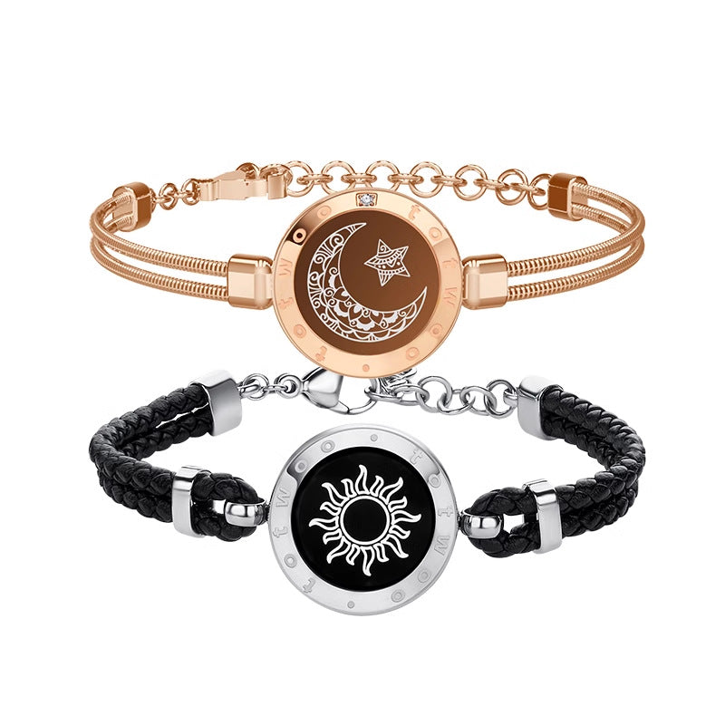 Intelligent Induction Flash Vibration Remote Love Couple Bracelets
