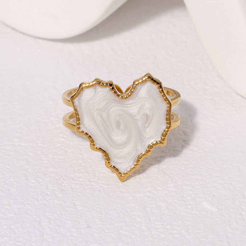 Heart-shaped Retro High Sense Index Finger Open Rings