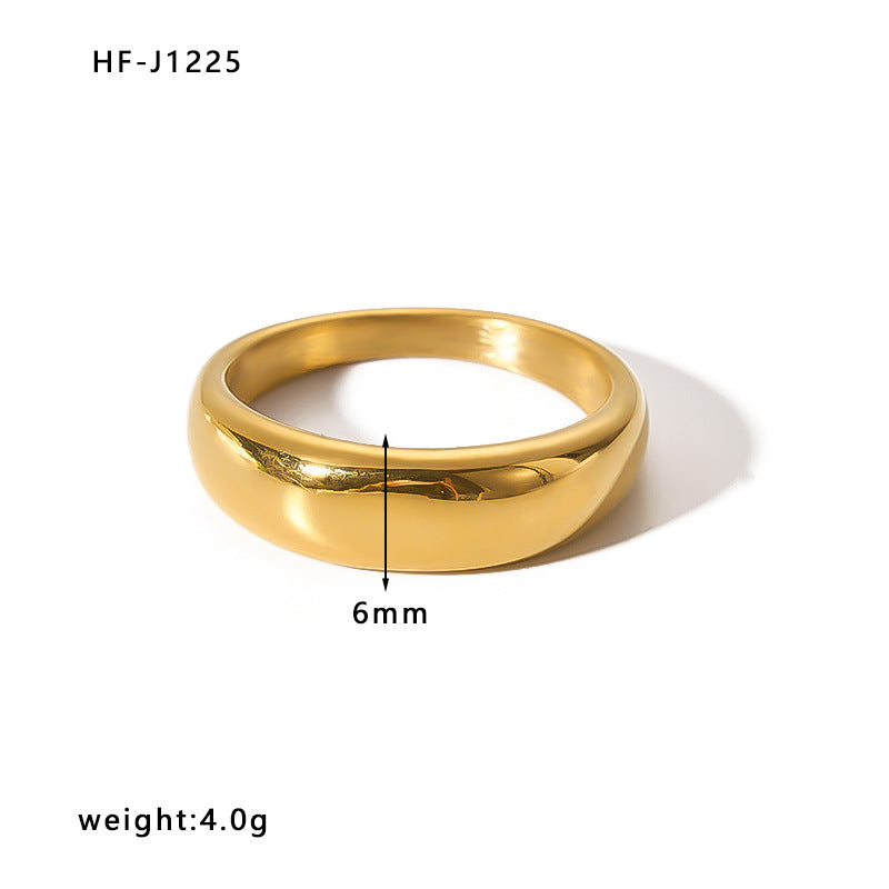 Women's Style Stainless Steel Vacuum Vapor Plating Rings