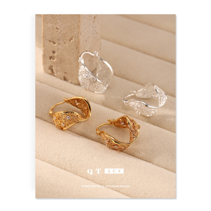 Women's Ear Zircon Embellished Simple High-grade Summer Temperament Earrings