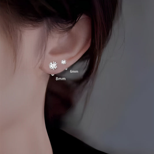 Screw Small Light Luxury Dandelion Flower Earrings