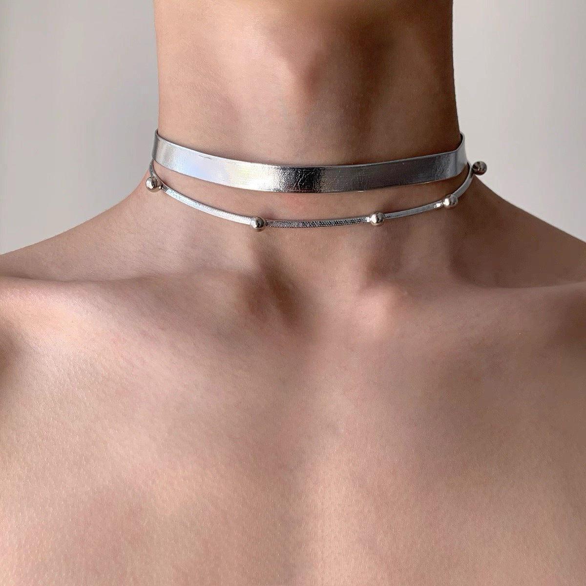 Hot Butterfly Leather Punk Rock Clavicle Collar