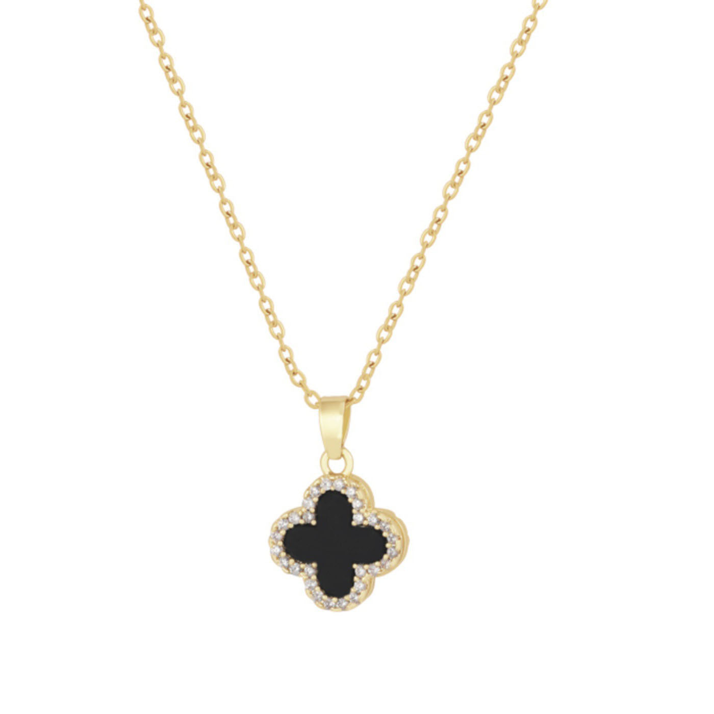 Clover Sweater Chain Female Chic Elegant Necklaces