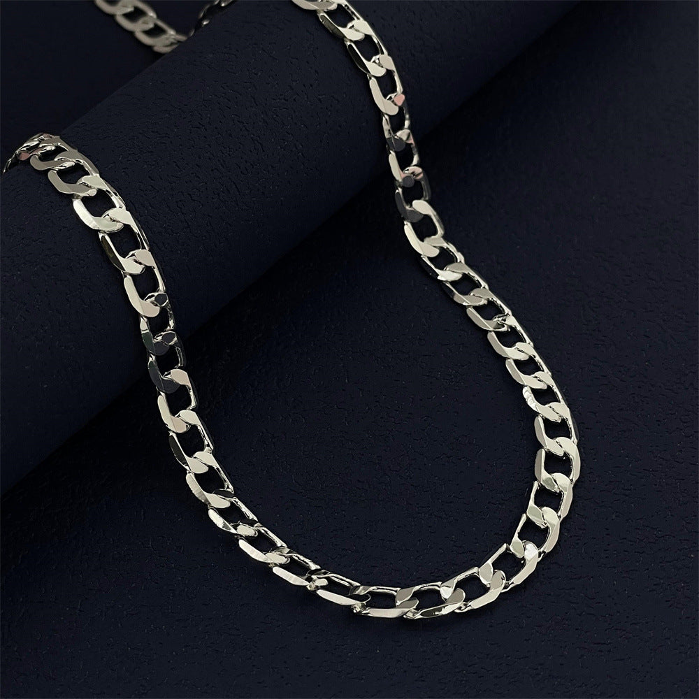Women's & Men's One-to-one Hip Hop Sier Fashion Necklaces
