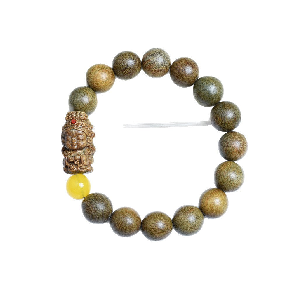 Women's & Men's Guard Crafts Old Materials Vintage Buddha Bracelet