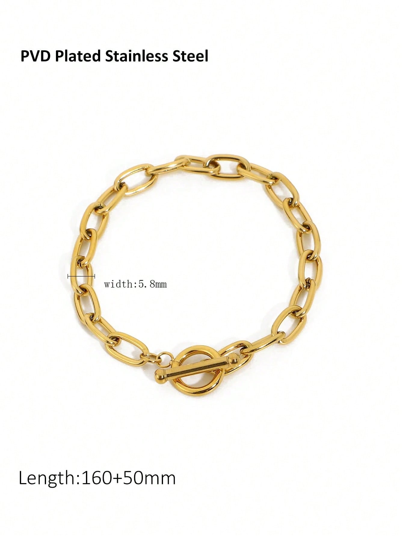 Chain Metal Rough Titanium Steel Female Clavicle Woven Snake Bones Bracelet