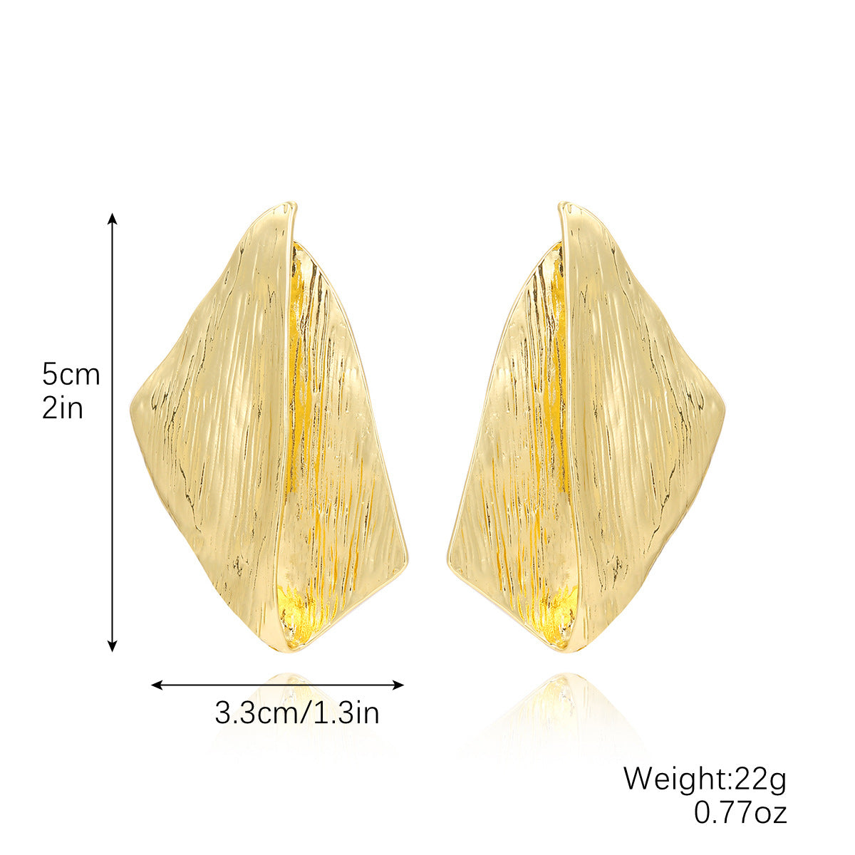 Design High-grade Light Luxury Circle Simple Earrings