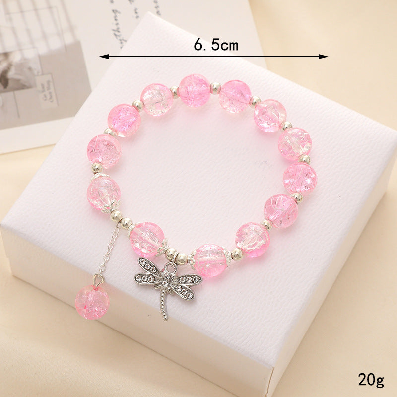 Graceful Crystal Super Moonstone Couple Girlfriends Bracelet