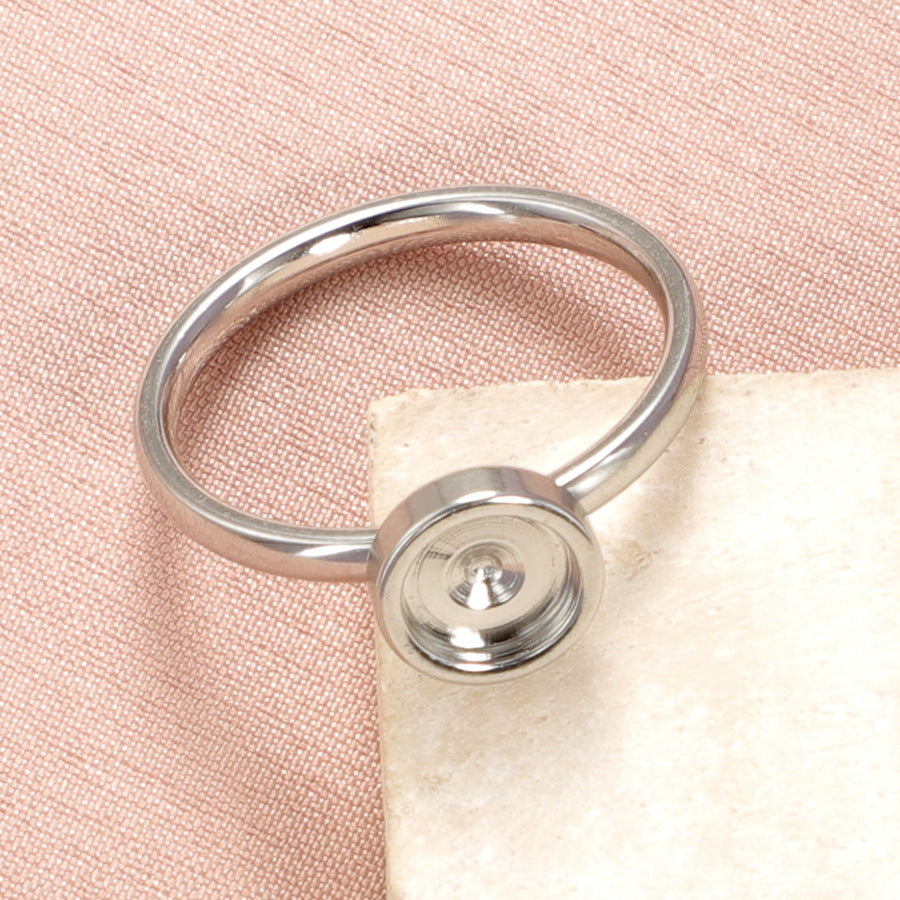 Inner Diameter Setting Stainless Steel Ornament Rings