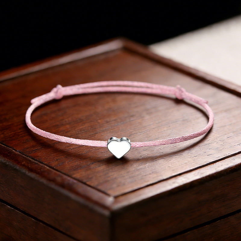 Adjustable Lucky Love Heart Shape Ten Colors Bracelet