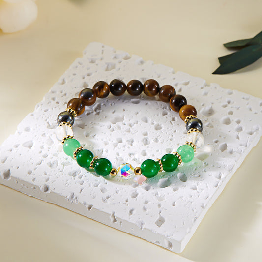 Ornament Natural Stone Geometric Beaded Tigereye Bracelets