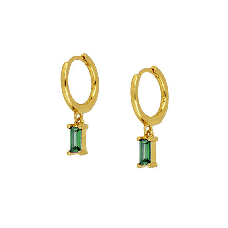 Women's Sier Needle Eardrop Retro Fashion Geometry Pattern Earrings