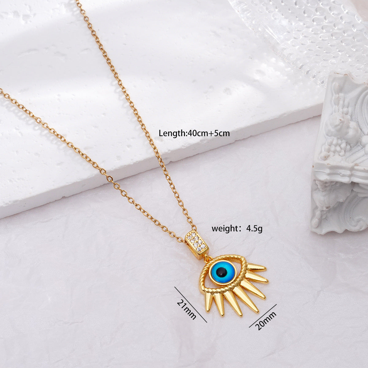 Women's Devil's Eye Niche Titanium Steel Clavicle Necklaces