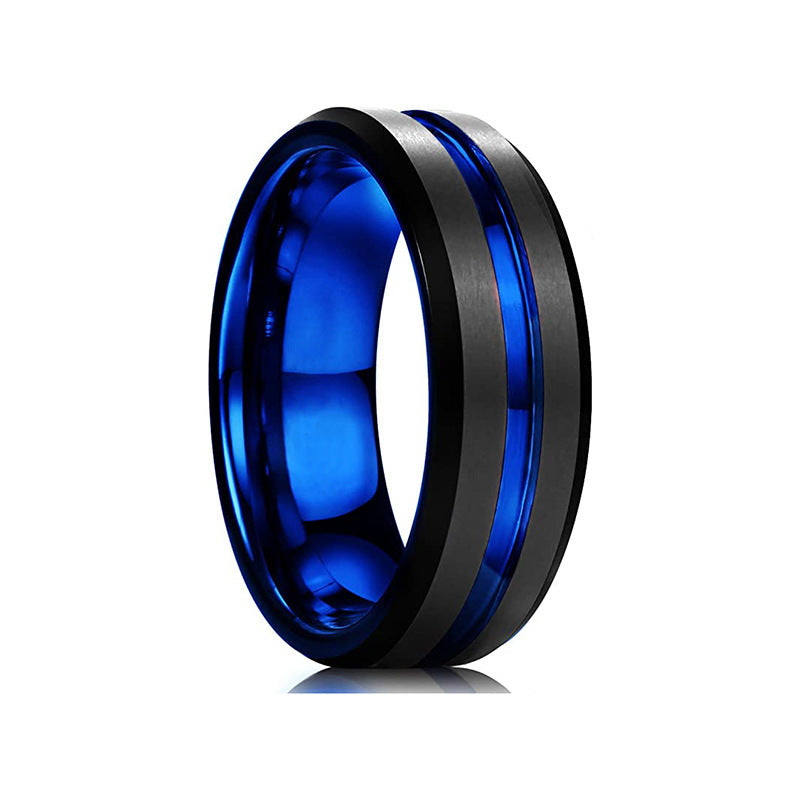 Creative Single Sink Bilateral Frosted Titanium Rings