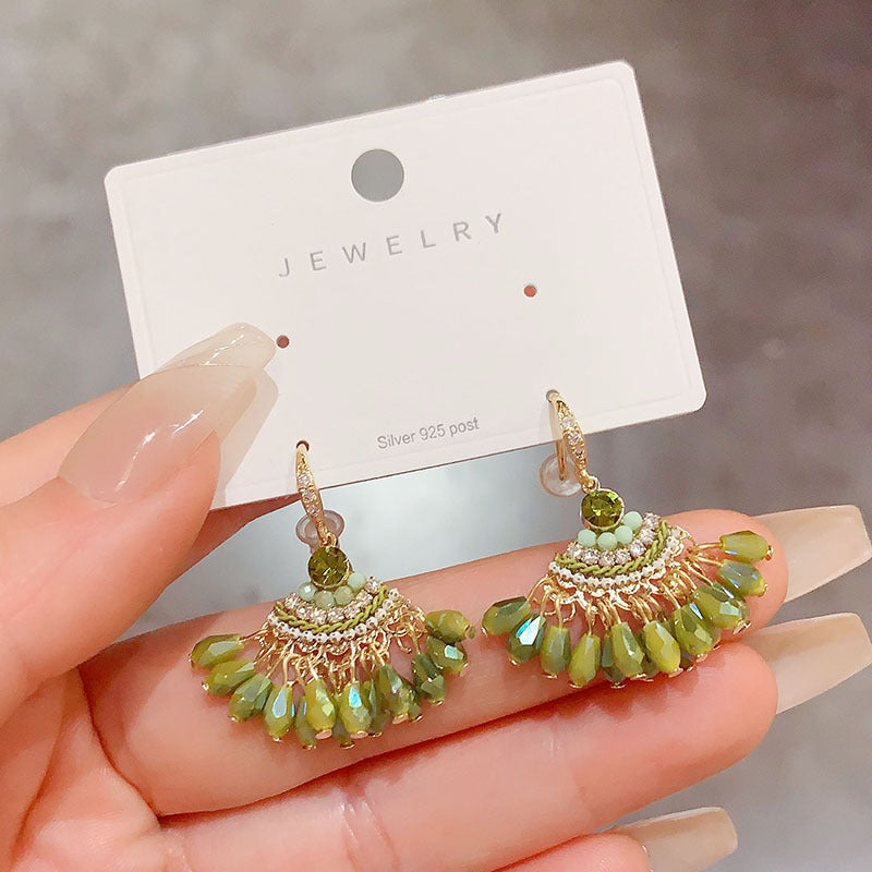 Crystal Tassel Bohemian Handmade Ethnic Style Ear Hook