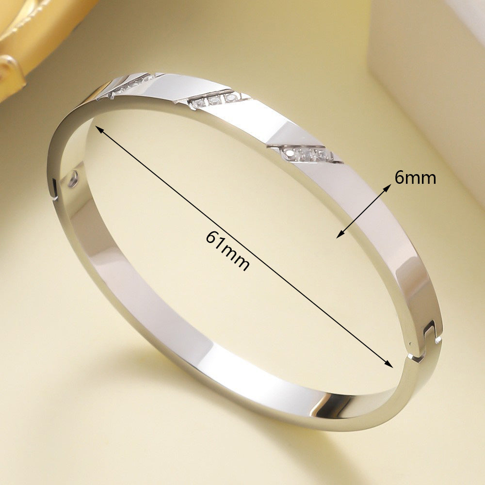 Titanium Steel Stainless Real Gold Furnace Bracelets