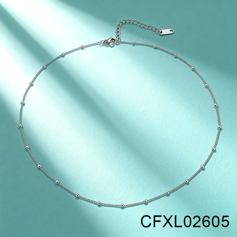 Women's Light Luxury High-grade Titanium Steel Simple Geometric Necklace
