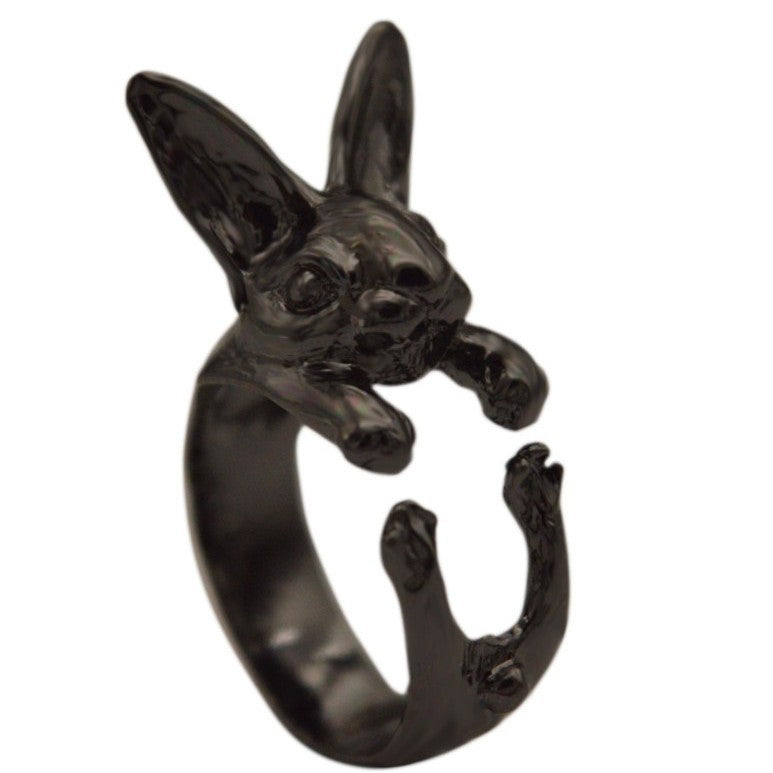 Retro Jade Hare Rabbit Personality Alloy Bracelets