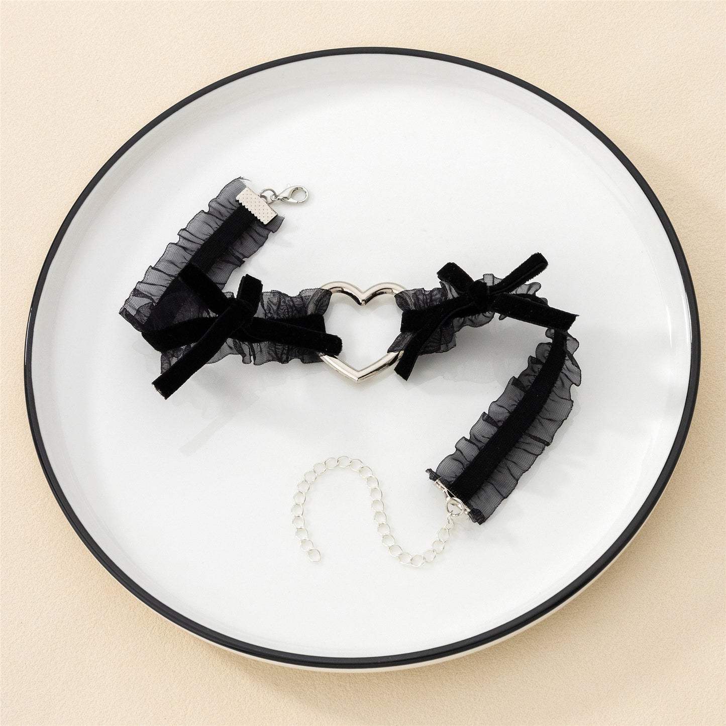Women's Lace Heart Love Sweet Cool Neck Neckband Collar